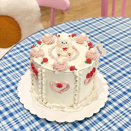 Vintage Furry Bear Cake