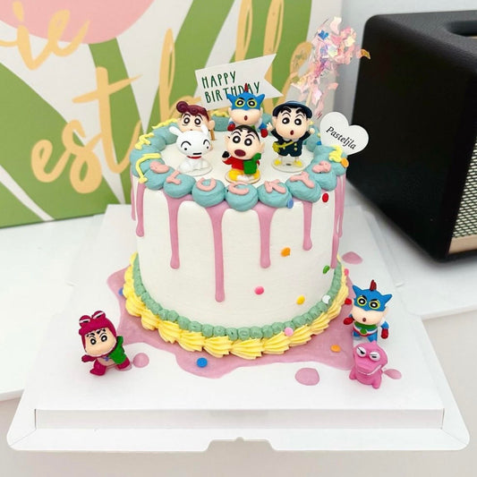 Playful Crayon Shin Chan Cake