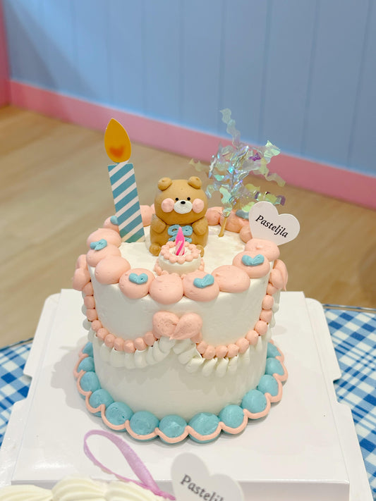 Pastel Bear Cake