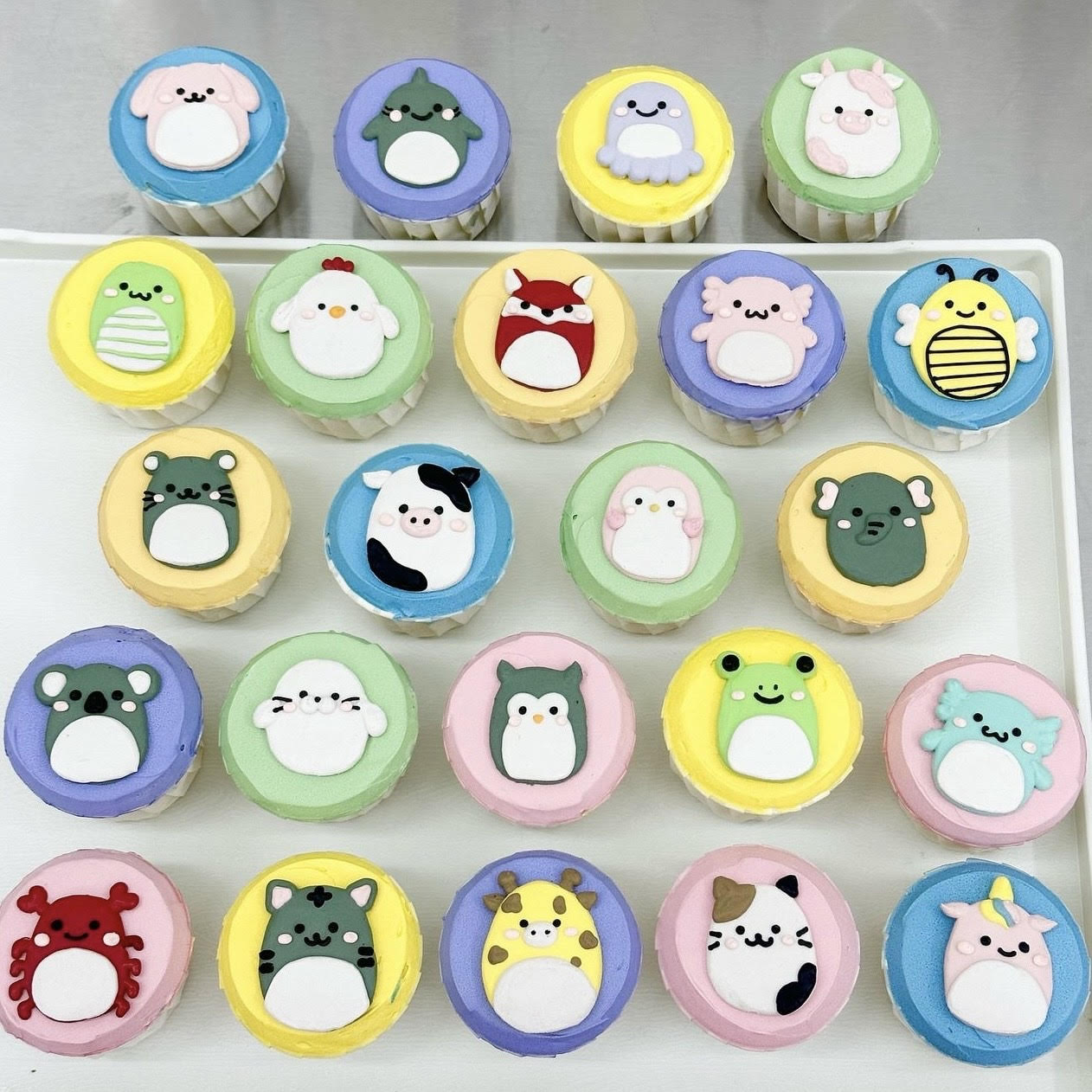 Squishmallow cupcakes