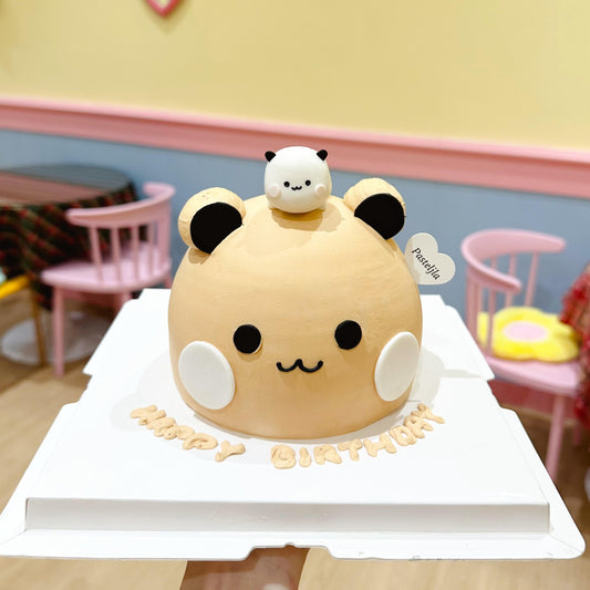 3D Brown Bear and White Bear Cake