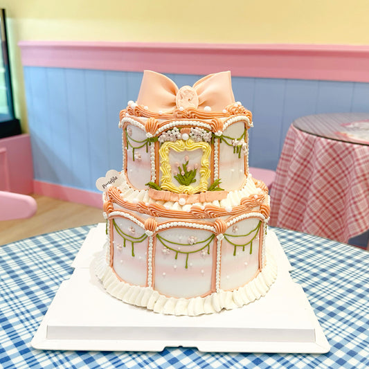 Two Tier Vintage Cake