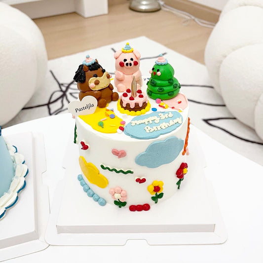 Colorful Animal Cake