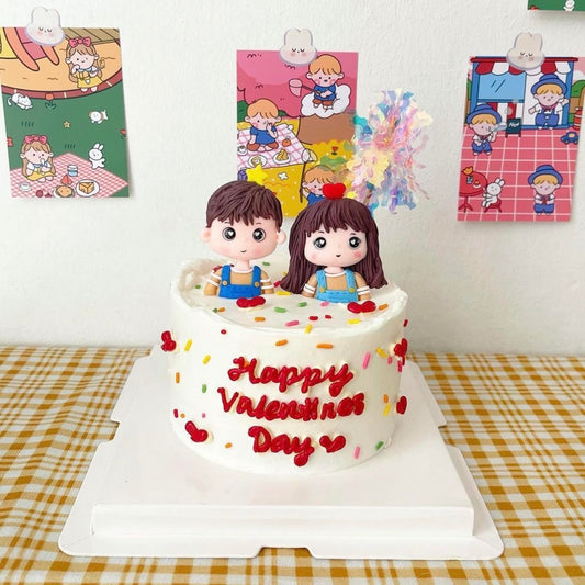 Cute Couple Cake