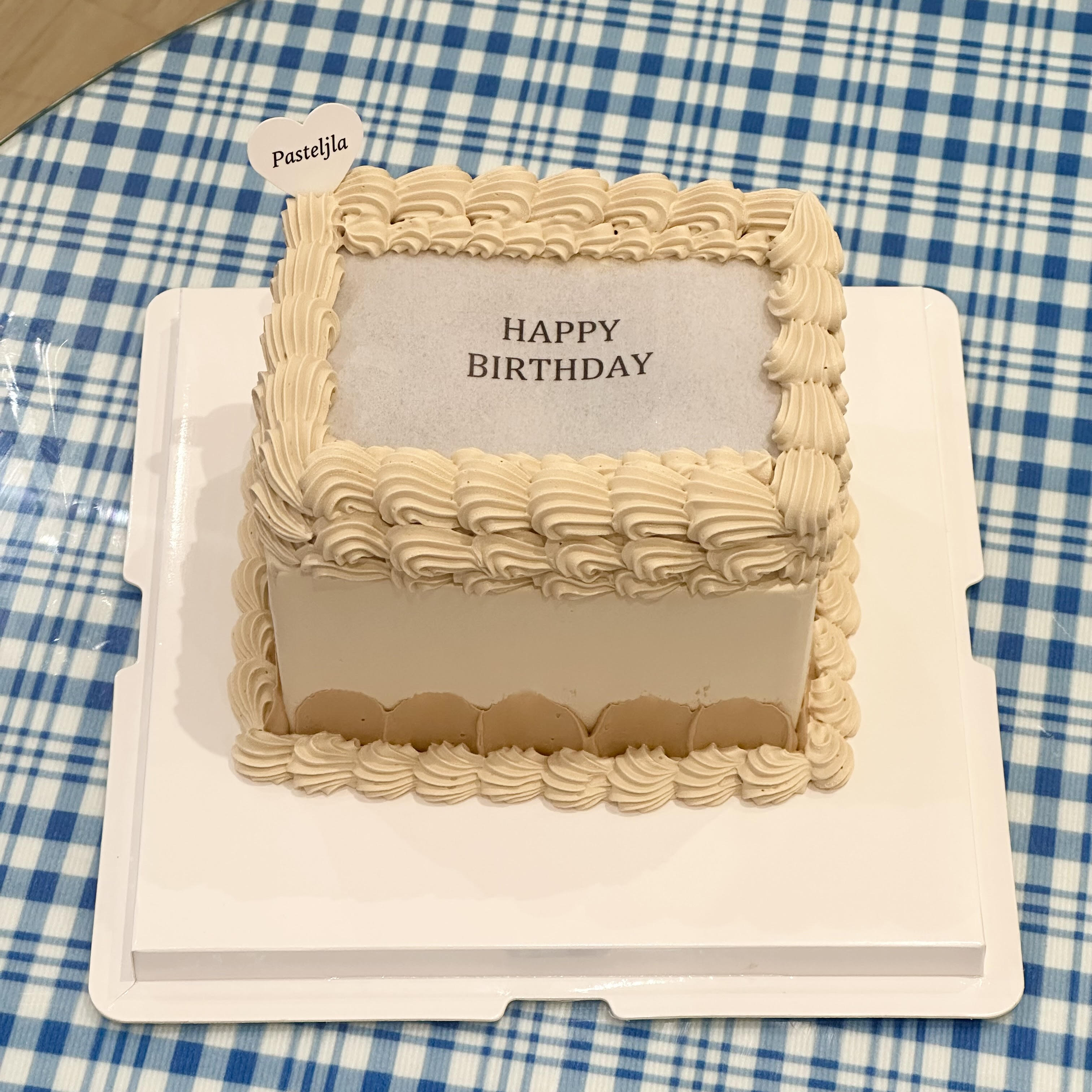 Rectangle burnaway cake – Pasteljla