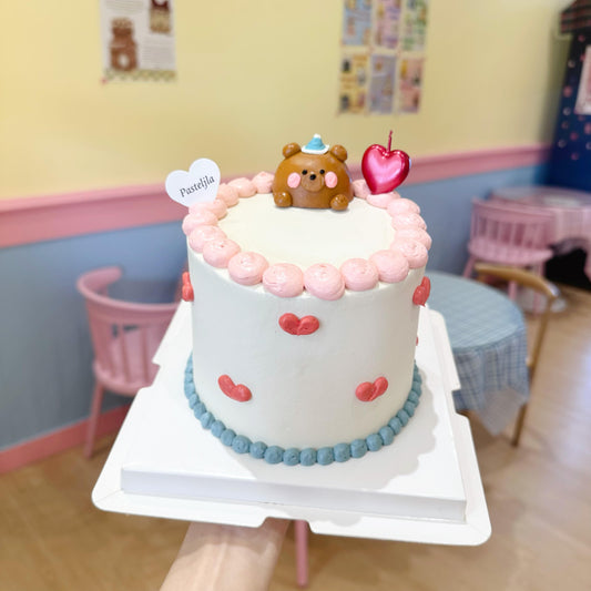 Korean Style Bear Cake