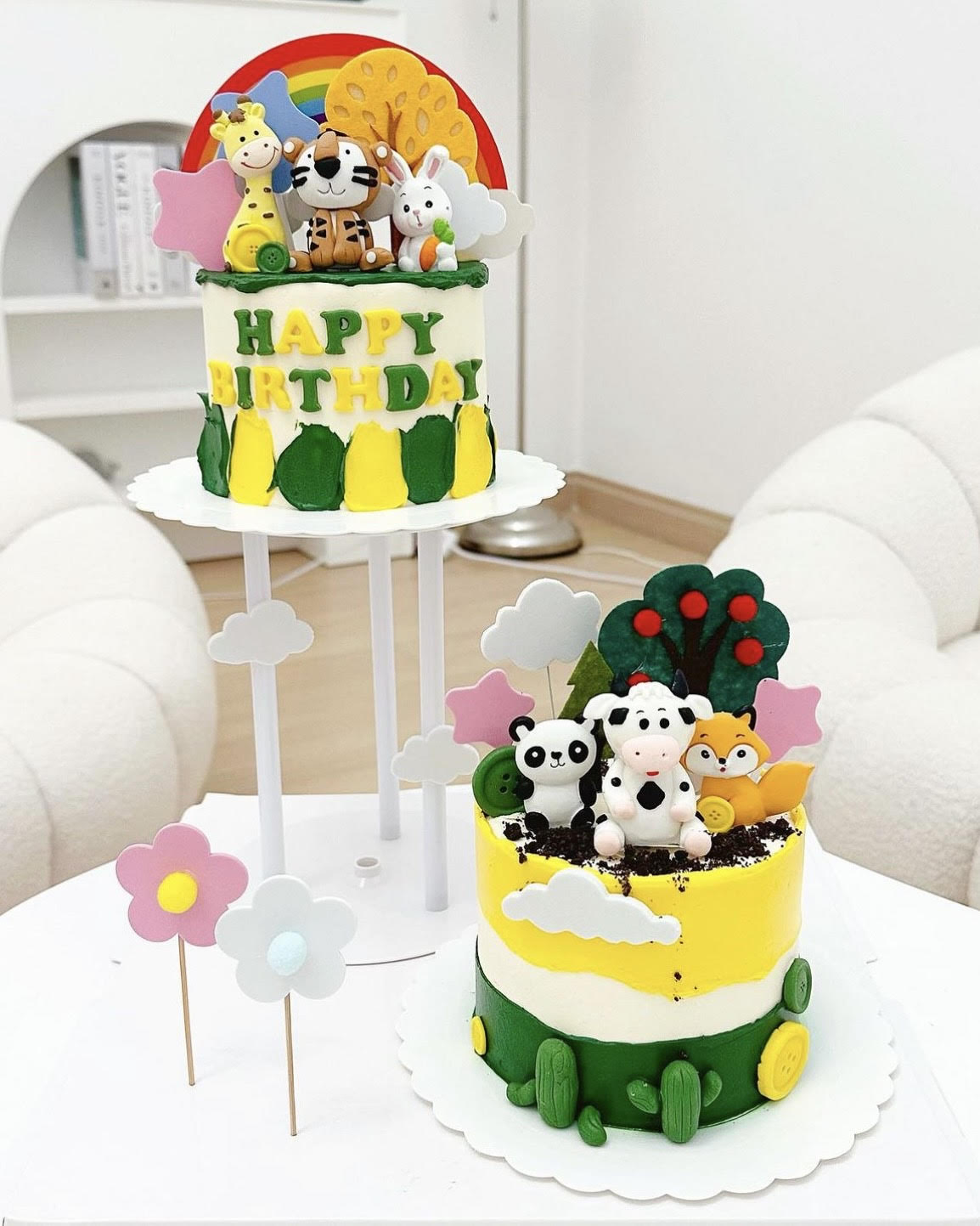 Duo Cake - Animal Theme