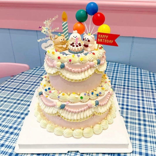 Two Tier Animal Party Cake