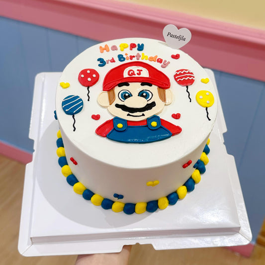 Handrawn Mario cake