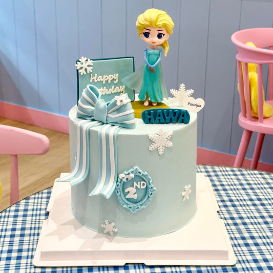 Tall frozen cake