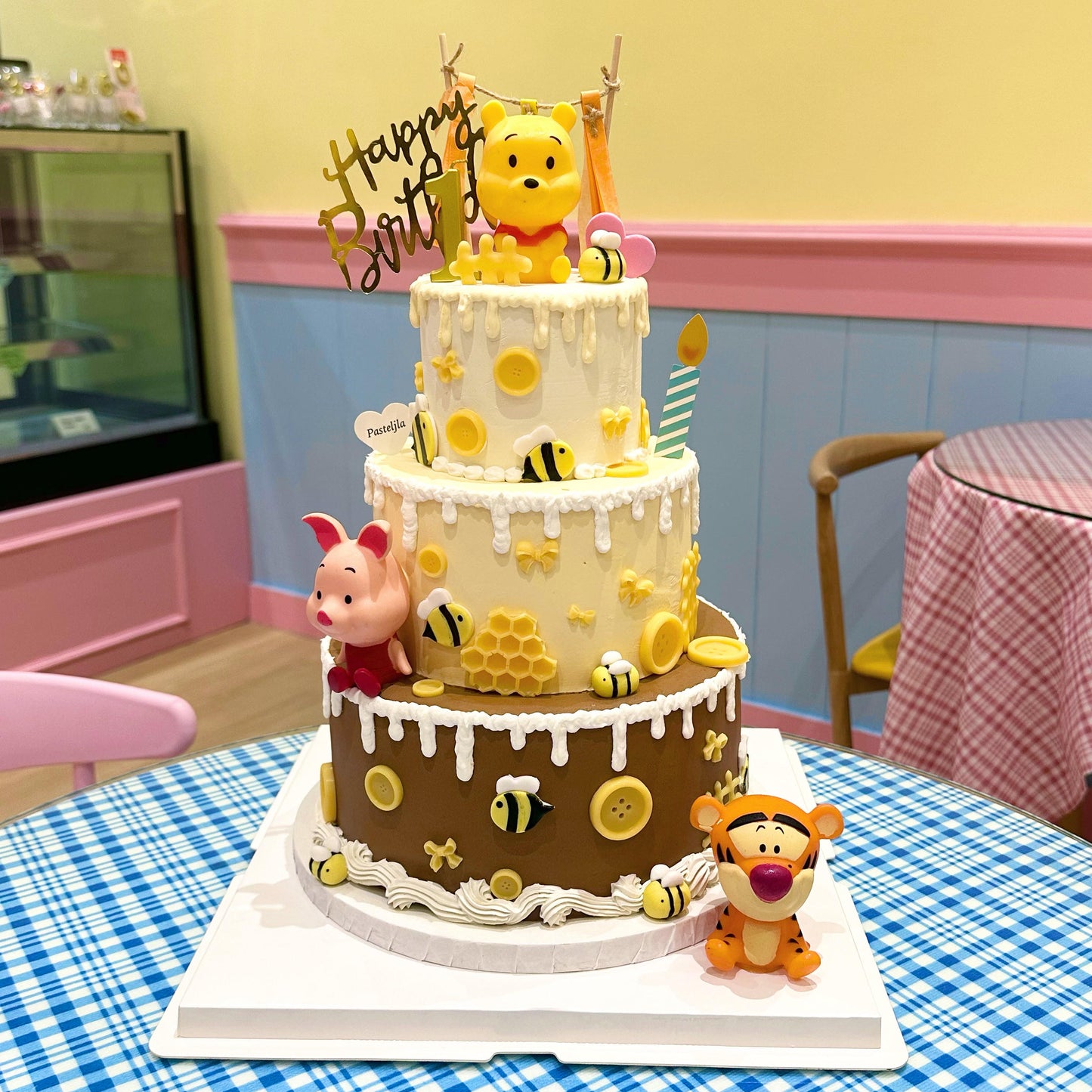 Three tier Pooh cake