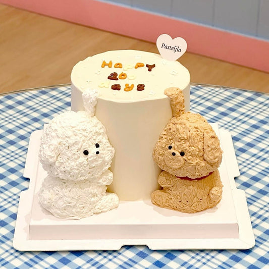 Couple Huggy Bear Cake