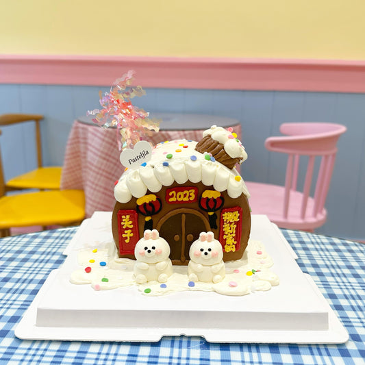 Bunny House Cake