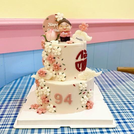 Sakura Popo Two Tier Cake