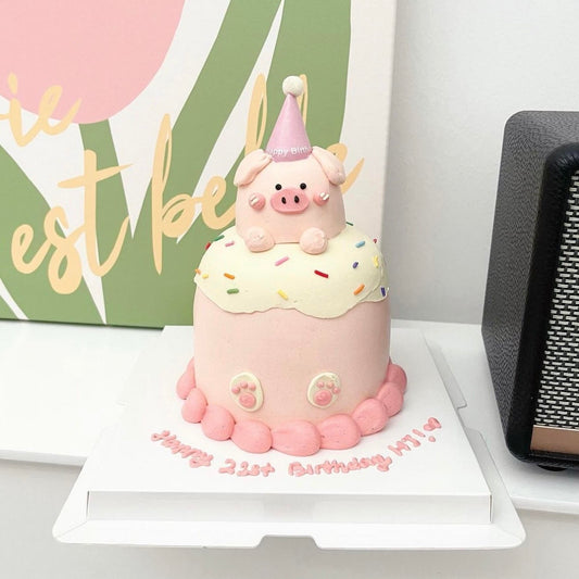 Pink Piggy Cake