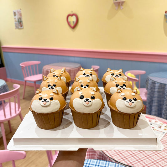 Chubby Corgi Cupcakes