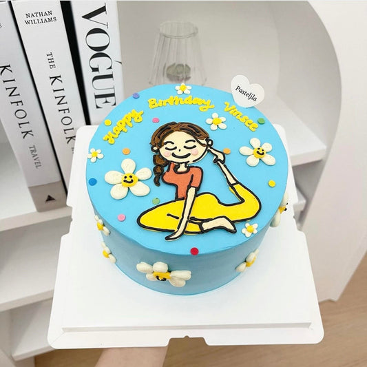 Yoga Girl Cake