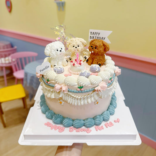 Poodles Cake