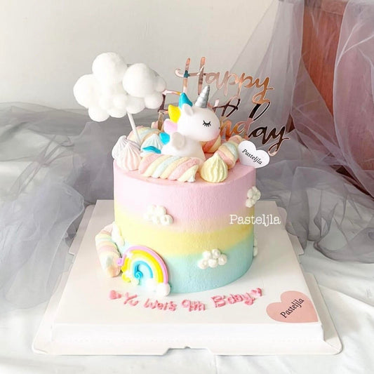 One Tier Unicorn Cake