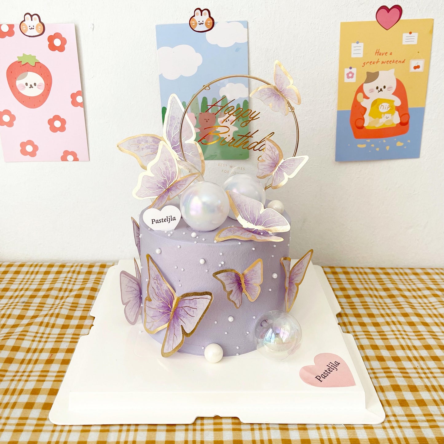 Purple Butterfly Cake