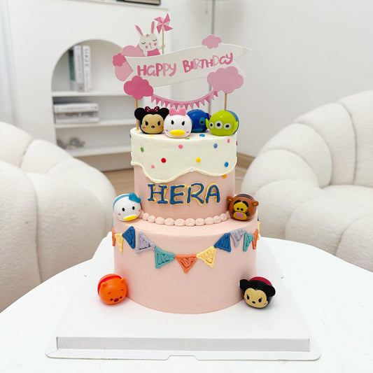 Two Tier Tsum Tsum Cake