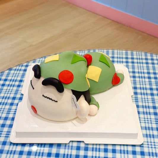 3D sleeping Shinchan cake