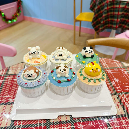 3D Animal Cupcakes