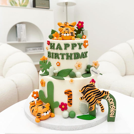 Tiger Theme Cake