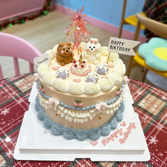 Bear and Bunny Cake